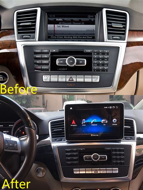 Mercedes Benz GL X166 ML W166 Aftermarket Radio Upgrade Aftermarket