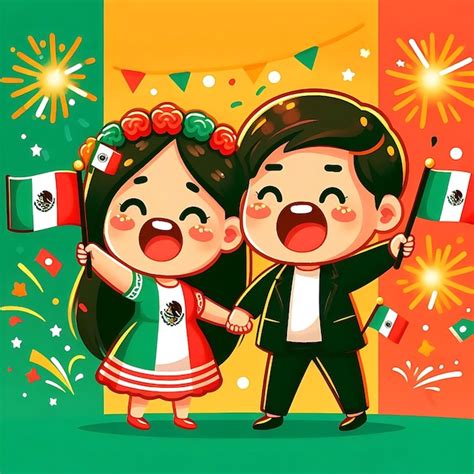 Ilustración Para La Celebración Del Día De La Independencia De México Imagen Premium Generada