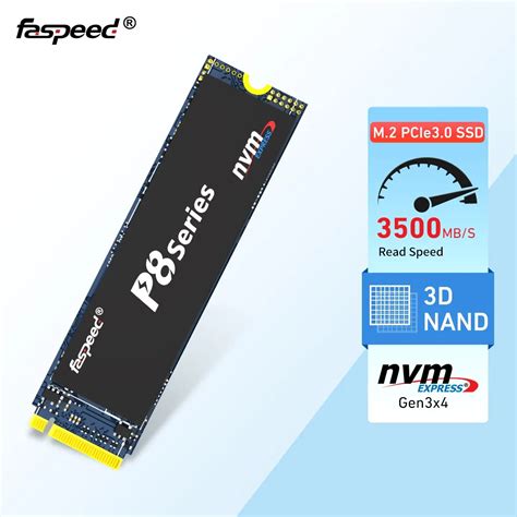 노트북 데스크탑용 Faspeed SSD M2 NVME 128GB 256GB 512GB 1TB SSD M 2 PCIe 3 0