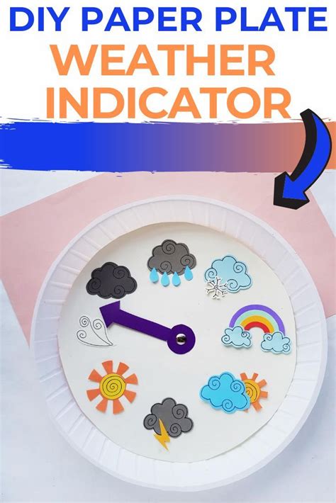 Weather Indicator Paper Plate Craft Weather Crafts Preschool Weather