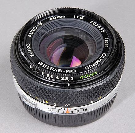 The Olympus Zuiko Auto S 40 Mm F 2 0 Lens Specs MTF Charts User