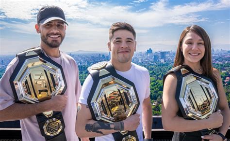 Los Tres Maximos Orgullos Mexicanos En La Ufc Tienen Especial Reuni N