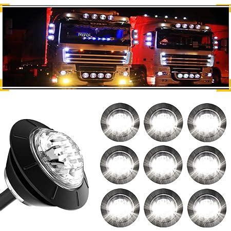 Amazon FXC 10x 3 4 Round LED Clearence Light Front Rear Side