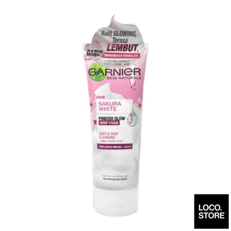 Garnier Sakura White Pinkish Glow Whip Foam Gentle Deep Cleansing Ml