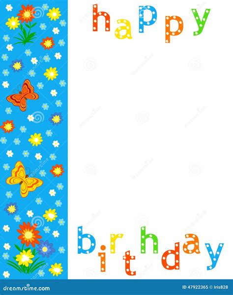 Printable Birthday Border Templates