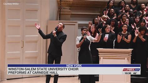 Winston Salem State University Choir Performs At Carnegie Hall Youtube