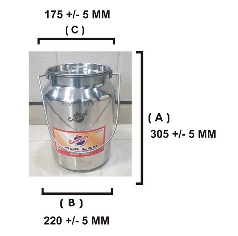 Stainless Steel Milk Can Liter Cowbell