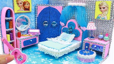 Diy Miniature Dollhouse Frozen Elsa Room Youtube