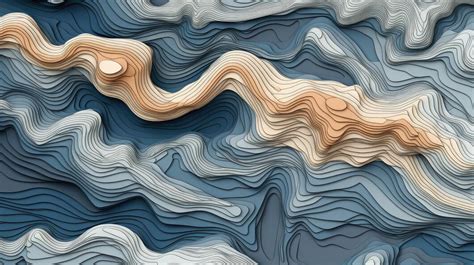 Premium AI Image | abstract terrain map contours illustration relief ...