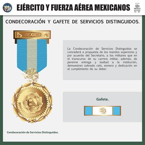 México Condecoración Y Gafete De Servicios Distinguidos Mexico Distinguished Service Medal