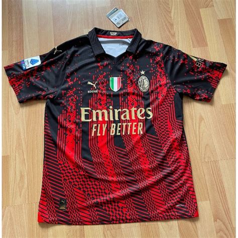 Jual Jersey Ac Milan 4th Koche Series Official Patch Serie A Nameset