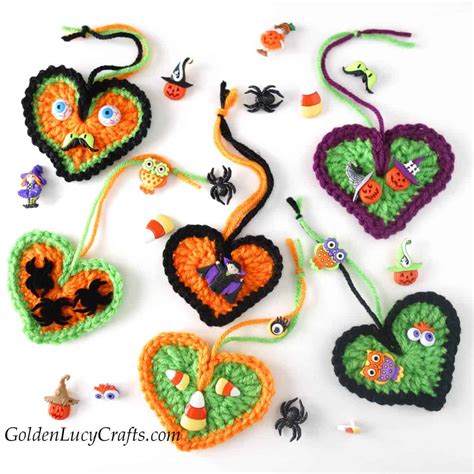 Crochet Halloween Decorations Free Crochet Pattern Goldenlucycrafts