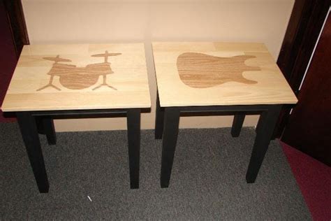 Guitar And Drum Inlay End Tables Furniture Wood Talk Online