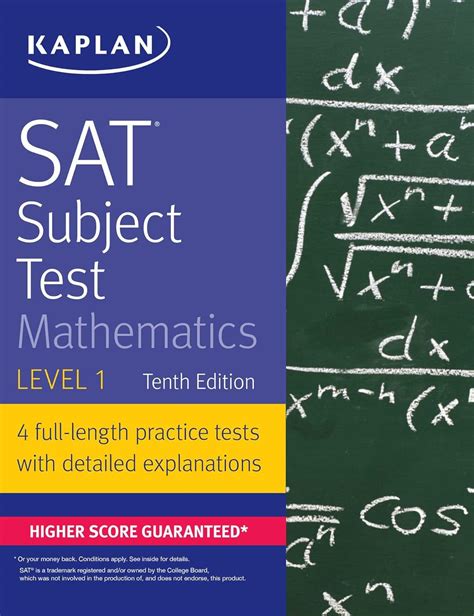 Sat Subject Test Mathematics Level 1 Kaplan Test Prep 9781506209227 Kaplan Test