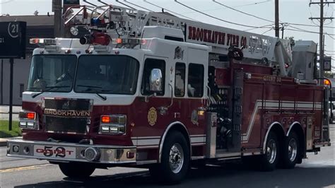 Brookhaven Fire Company Quint 52 Responding 7 12 23 YouTube