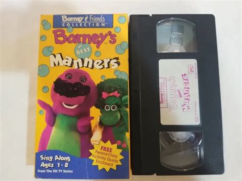 Barneys Best Manners Vhs Barney Friends Collection Video Tape Free S