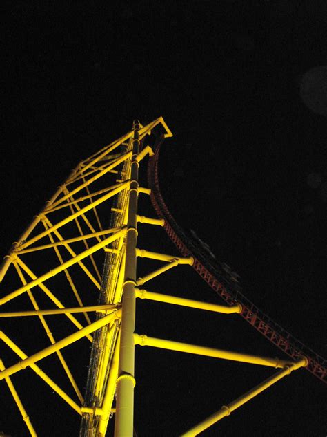 Top Thrill Dragster At Night 2 By Rogue Melody On Deviantart