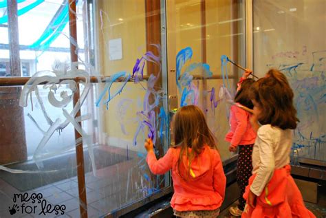 Kids Window Art Mess For Less