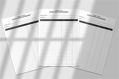 Office Supply Request Form Template 1
