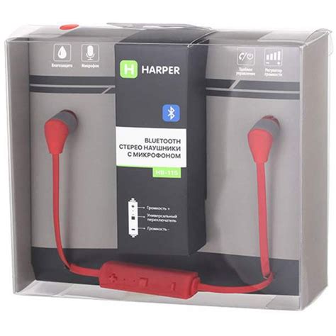 Цветные беспроводные наушники Harper HB-115 Red для телефона - Audio ...