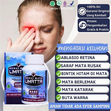 Jual Vitamin Mata Kesehatan Mata Obat Ablasio Retina Buta Warna