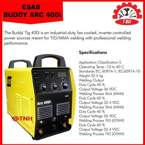 Jual ESAB MMA Welding Machine Buddy Arc 400i SMAW Arc 400i STICK