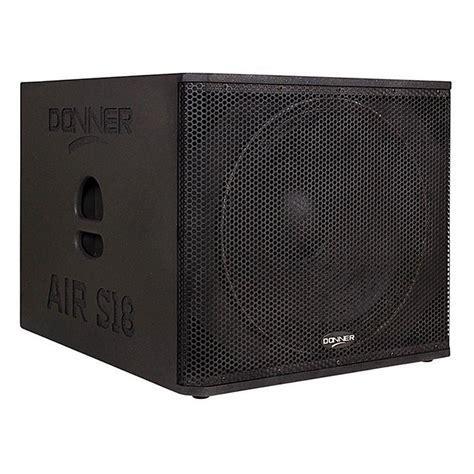 Caixa Grave Subwoofer Ativo Donner AIRS18 600W RMS 18 Pol KEEPSOUND