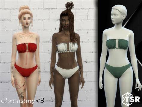 The Sims Resource Ruched Swimsuit