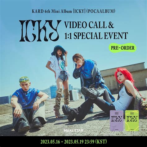 MAKESTAR on Twitter 카드 KARD 6th Mini Album ICKY POCAALBUM PRE