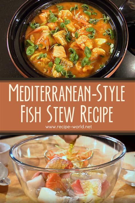 Mediterranean-Style Fish Stew Recipe - Recipe World