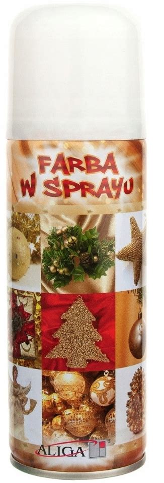 Farba Dekoracyjna W Sprayu Aliga Ml Efekt Metaliczny Bia A