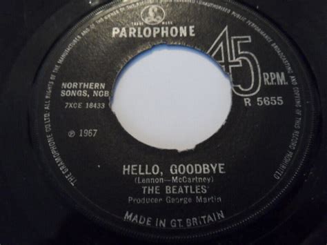 The Beatles Hello Goodbye Parlophone Unique Pressed In Uk