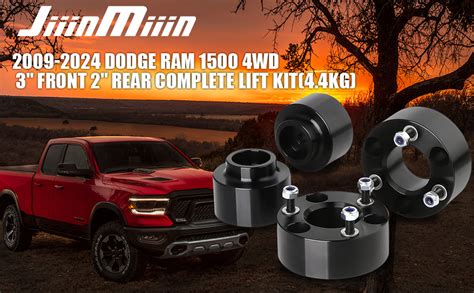 Jiiinmiiin 3 Front And 2 Rear Leveling Lift Kits For 2009 2024 Dodge