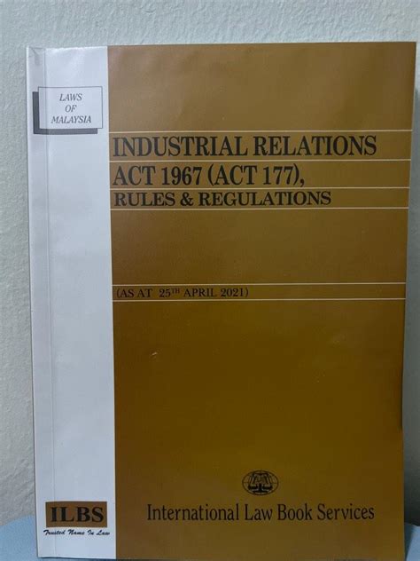 Industrial Relations Act 1967 Hobbies Toys Books Magazines