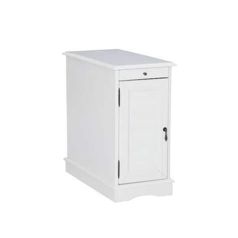 Reviews For Powell Company Butte 24 In White Rectangle Wood End Table