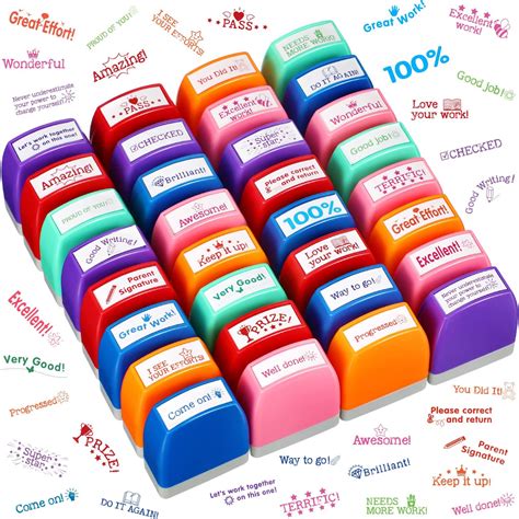 Amazon 32 Pcs Teacher Stamps For Teacher Appreciation Gift For