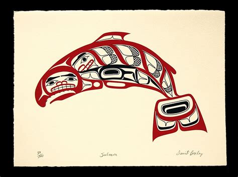 Salmon Northwest Coast Native American Print Native Americans Salmon And Printing