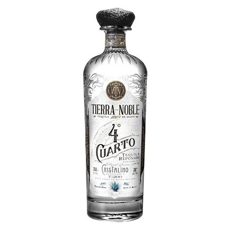 Pack De 4 Tequila Tierra Noble 4 Cuarto Reposado Cristalino 750 Ml