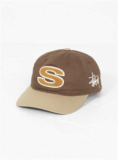 Stussy Chenille Low Pro Cap Brown In Natural For Men Lyst