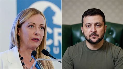 Meloni Sostegno A Kiev Anche Per La Ricostruzione Zelensky Grazie