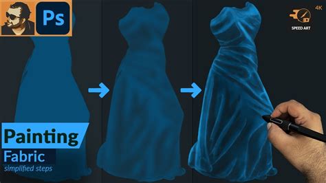 Simplified Steps For Painting Fabric Dress In Adobe Photoshop Steps