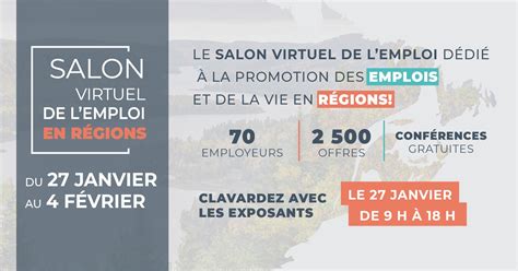 Le Salon Virtuel De Lemploi En R Gions