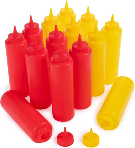 Ketchup And Mustard Squeeze Bottle Value Combo Pack 14