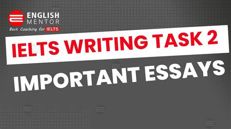 Important Essays In Ielts Writing Task 2 Youtube