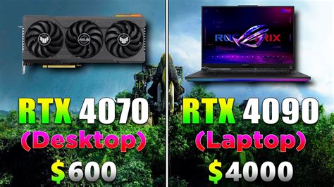 Rtx 4090 16gb Laptop Vs Rtx 4070 12gb Desktop 12 Gameplay Tested