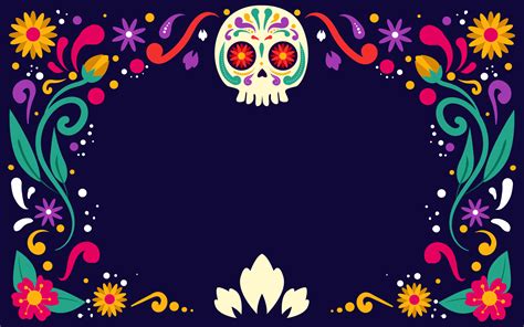 Happy Dia De Muertos Background 27207146 Vector Art at Vecteezy