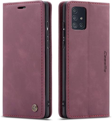 Galaxy A Case Bpowe Leather Wallet Case Classic Design With Card Slot