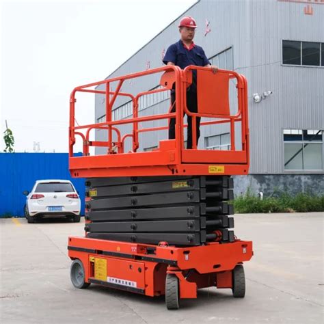 6 M 8 M 10 M 12 M Self Propelled Electric Mini Scissor Lift Hydraulic