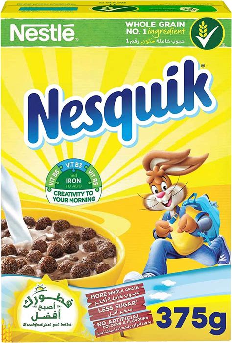 Nestle Nesquik Cereal 375 G Amazon Mx Alimentos Y Bebidas