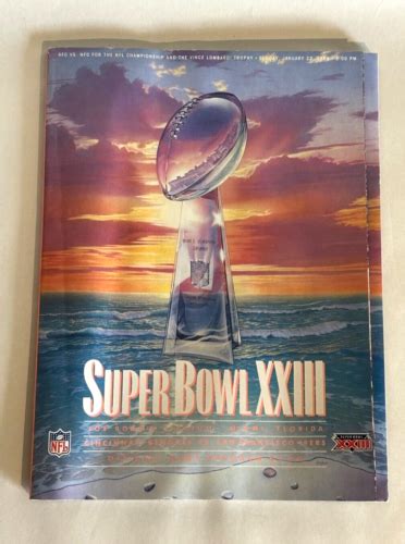 Xxiii Vintage Super Bowl Official Nfl Football Game Program Ebay